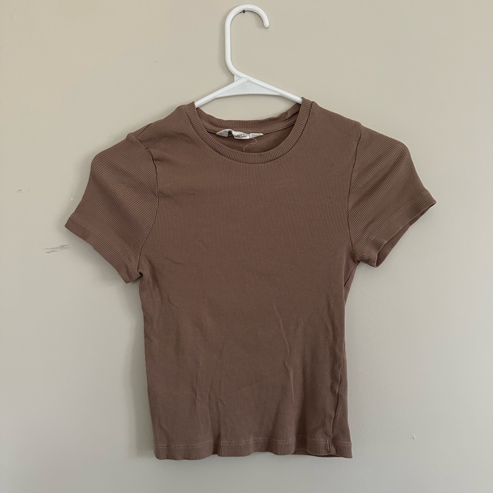 Glassons Organic Ribbed Slim-Fit Tee